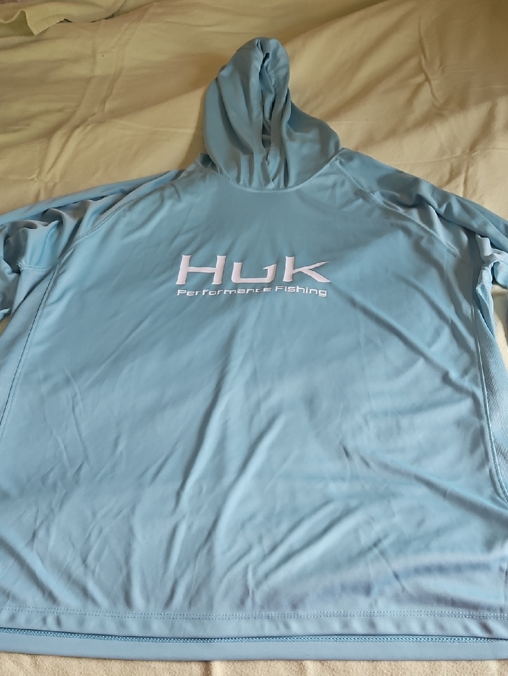 Huk Light Blue Performance Fishing Hoodie